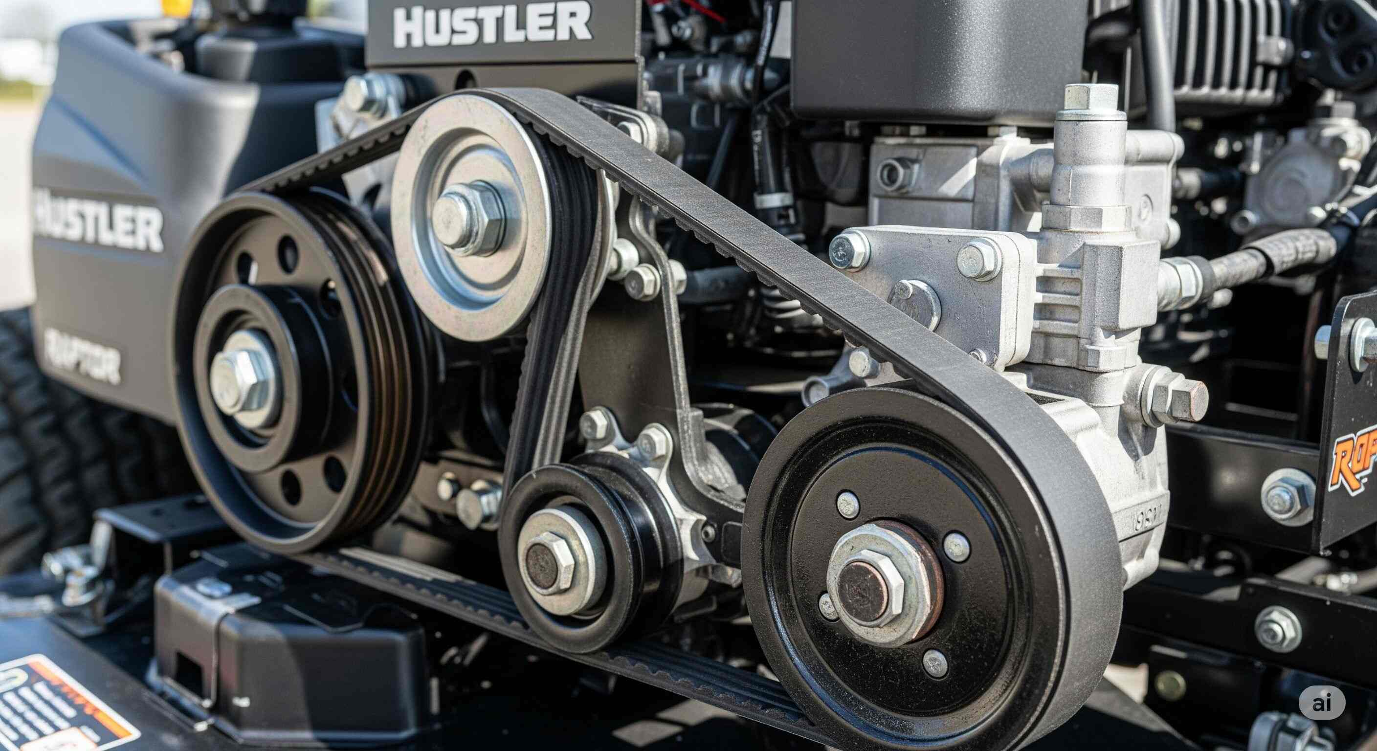 hustler belts and blade change blog